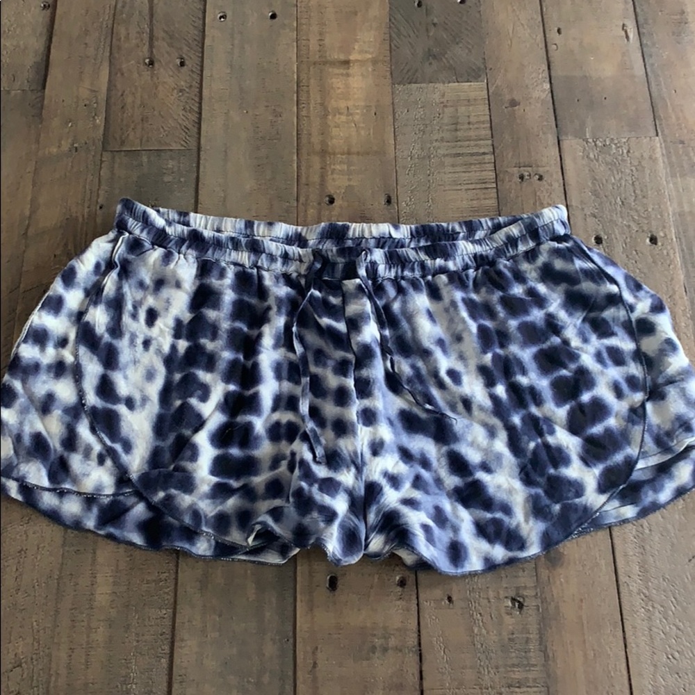 American Rag Blue Tie-Dye Elastic Waist Shorts – Size L | Flowy Summer